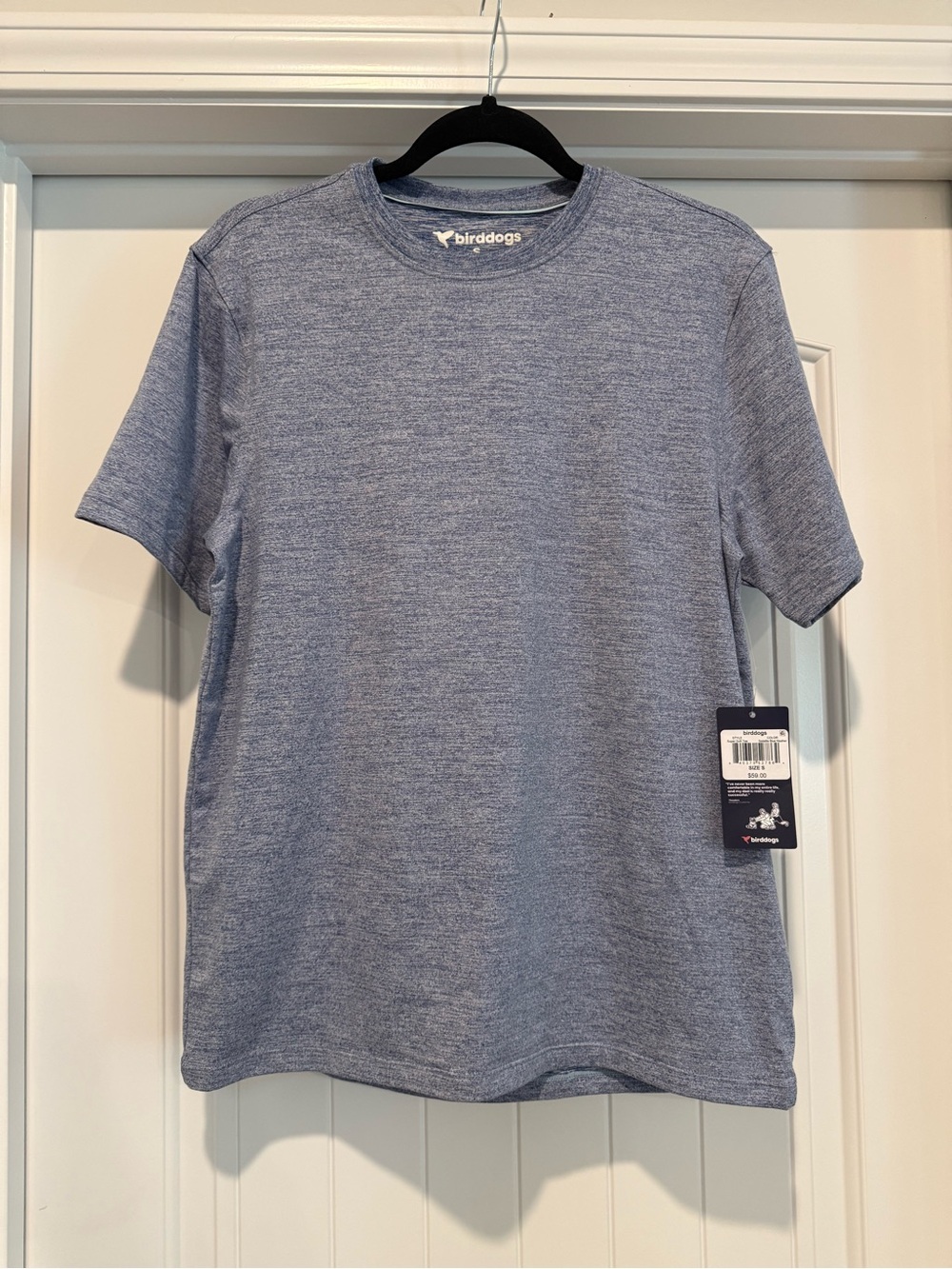 Birddogs Heather Slate Blue Short Sleeve Crew Tee - Light Blue